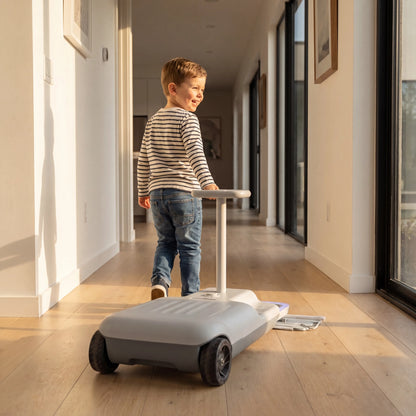 RideClean™ Kids Electric Go-Kart with Mop Attachment
