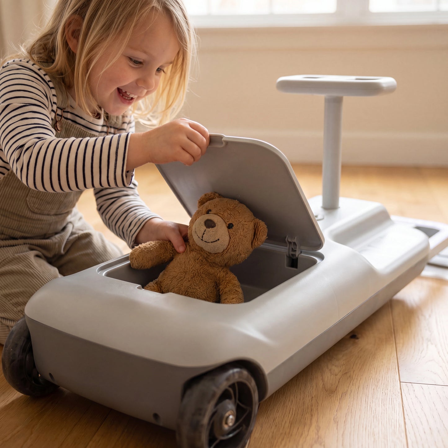 RideClean™ Kids Electric Go-Kart with Mop Attachment